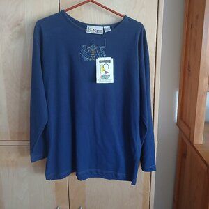 C.A Sport Blue light sweater size small New